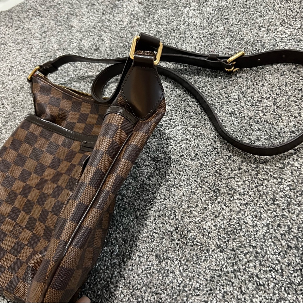 Louis Vuitton Brown Checkered Crossbody Messenger Bag - Picture 11 of 16